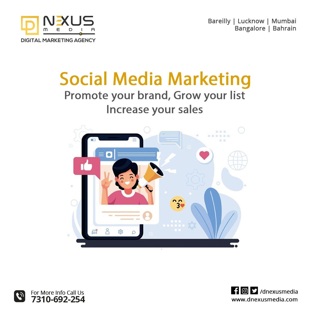 Social media marketing in Bareilly Digital Nexus Media Pvt. Ltd.